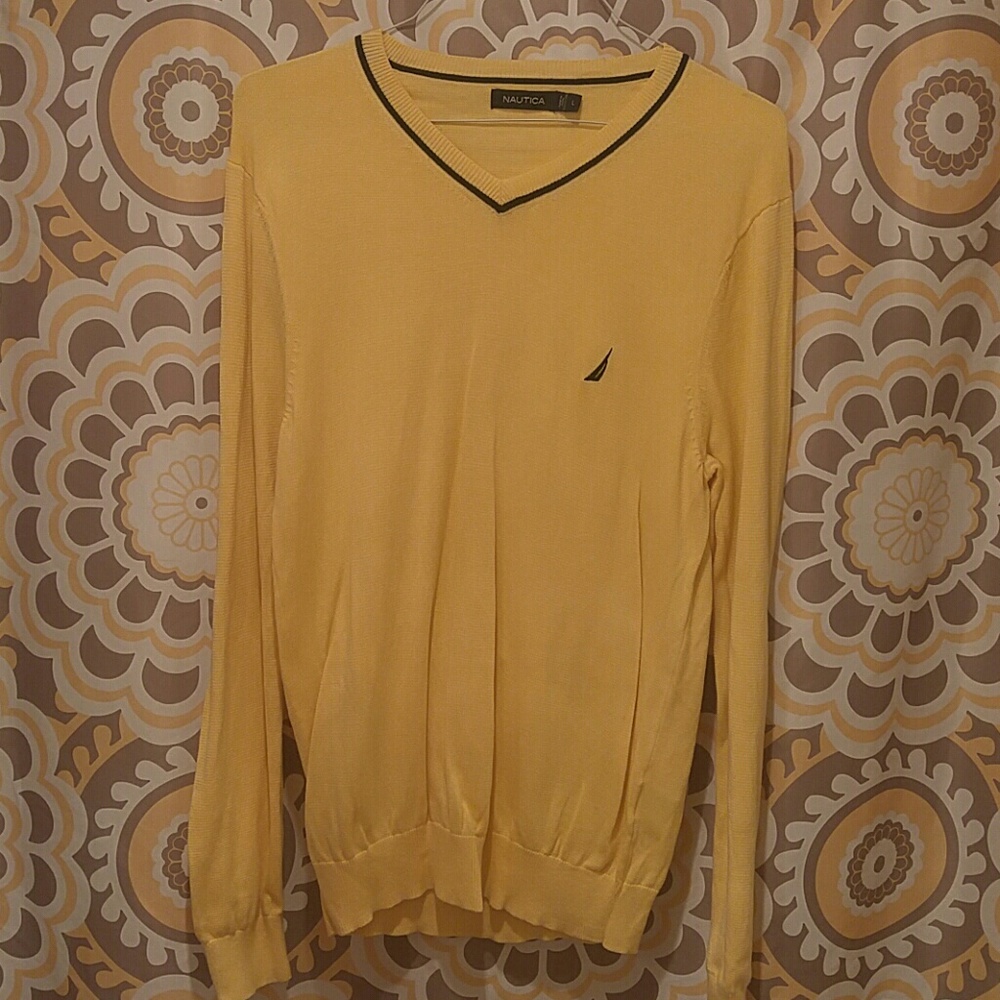 Nautica L Yellow Sweater